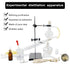 Distillation Apparatus Kit, 100ML Home Micro Distillation, 13pcs Glassware Set