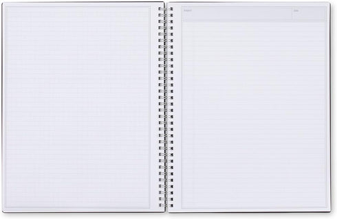 Blue Sky Smart Notes Professional Notebook, Wire-O Binding, 8.5" x 11", Black (14713)
