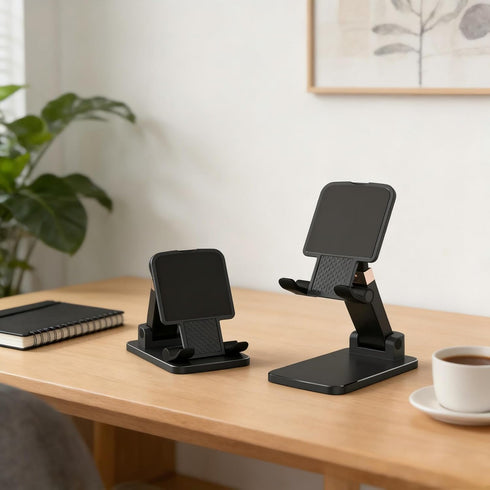FSTSPH 4-10 Inches Organizers(1Pack) Adjustable Cell Phone Stand for Desk - Foldable Desktop Phone Holder Compatible