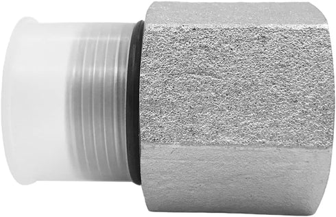 (2-PACK) 6405-08-04-O Hydraulic Adapter Fitting, 3/4"-16UNF Male SAE O-Ring Boss × 1/4"-18 NPTF Female Pipe