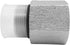 (2-PACK) 6405-08-04-O Hydraulic Adapter Fitting, 3/4"-16UNF Male SAE O-Ring Boss × 1/4"-18 NPTF Female Pipe