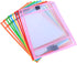 Pack Dry Erase Pockets for Office School Reusable Wipe Sleeves with Pen