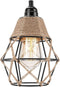 EcoGehen Vintage Boho Lamp Shades Rustic Industrial Woven Pendant Light Wall Sconces Lampshade