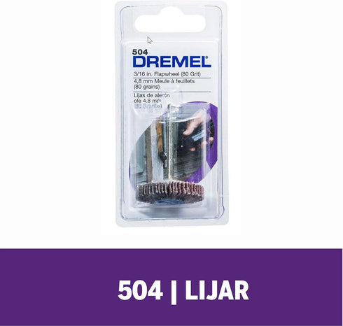Dremel 504 3/16" Flapwheel Sander, 80 Grit