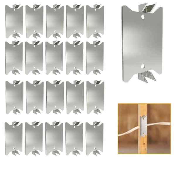 FUBEDY Nail Plates for Wood Studs, 1.5 x 2.5 Inch Sharp Pointed Prongs,
