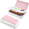 Double Layer Pencil Box, Large Capacity Plastic Case with Snap-tight Lid for Office School Supplies