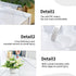 PIPRE 9.9x25,2mm Clear Table Protector, Thick Ultra Smooth Vinyl, Clear Table Mat for Bedroom Dresser, Table Cover