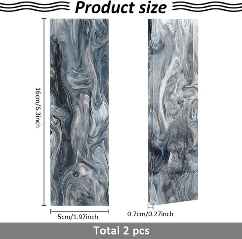 2pcs Marble Pattern Acrylic Knife Handle Scales Black Knife Grips Sheets Knife Scales Slabs Making Rectangle Knife Handle Tool 6.3 2 0.27inch for Knife Handle Making DIY Crafts by MAYJOYDIY