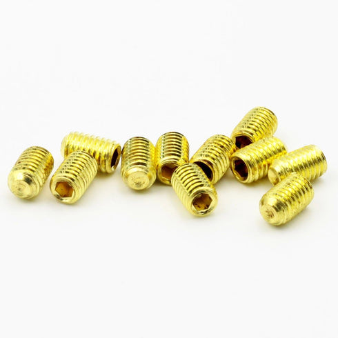 M3 M4 M5 M6 Hex Socket Set Screws - Brass Assortment Kit, 260 Pieces with Cup Point