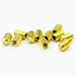 M3 M4 M5 M6 Hex Socket Set Screws - Brass Assortment Kit, 260 Pieces with Cup Point