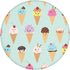 JaoXer 8-Inch Ice Cream Cones Round Mouse Pad - Your Desk Companion for Office, Desktop, Laptop, Personal Computers