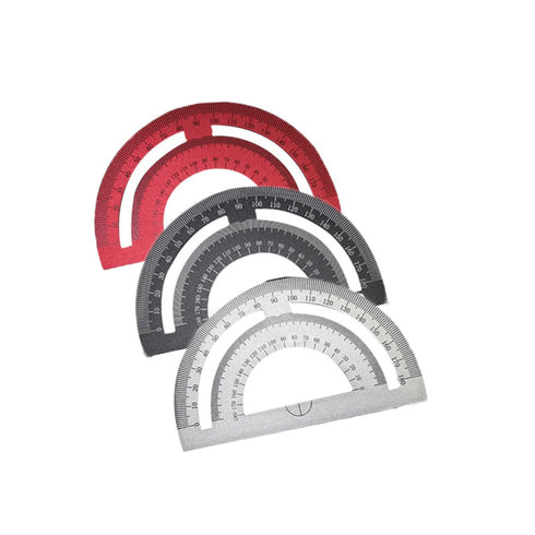 Lurrose 3 Sets of 4pcs Metal Triangle Ruler Tools for Construction, Educational Geometry Kit, Drafting Templates