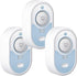 VETOUCH Water Leak Detector with Loud Alarm, 100dB Siren & LED Flash, Water