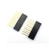 ZYAMY 30pcs 2.54mm 6Pin 8Pin 10Pin Female Socket Pin Header Strip Kit, Single Row Straight, 11mm Long Needle Stackable