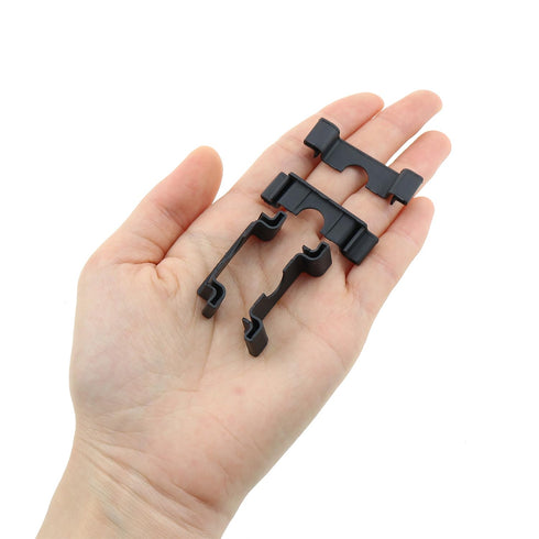 30PCS 35MM DIN Rail Cut Out Protector Black Terminal Block for Industrial Automation Systems
