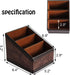 Daixers PU Leather Remote Control Holder Storage Container for TV Remote Phone Caddy Eyeglasses