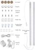 16" 12V Counter Kitchen/Hallway/Toilet/Garage/Closet(Warm White/3000K, 2 Pack) Under Cabinet Motion Sensor Lighting