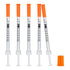 Maydeyy 100 Pack 31G-1/4"(6mm) 0.5cc Lab Supplies Disposable Liquid Measurement Tool, Individually Wrapped