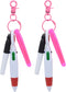YYaaloa Mini Highlighter Nurse Pen Set, 2 Nursing Keychain Clips, 2 Tip Highlighter, 2 Permanent Marker Pens