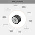 uxcell M8 Thread Male Female Rubber Mounts, Vibration Isolators, Shock Absorber 40mm x 20mm