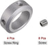 4pcs Shaft Collar, 30mm Bore Aluminum Alloy Set Screw, 46mm OD, 15mm Width for Wheel Barrow Axle and CNC Machine Tools