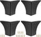 OwnMy 4PCS Metal Furniture Legs 4 Inch Black Sofa Legs Dresser Legs, Modern