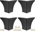 OwnMy 4PCS Metal Furniture Legs 4 Inch Black Sofa Legs Dresser Legs, Modern