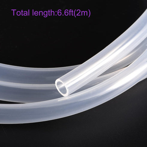 DMiotech 1/4" ID 5/16" OD 6.6 Feet Clear Silicone Tube for Water & Air Pump Applications