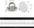 2 Set M8 Ceiling & Wall Mount Hanging Hardware - 304 Stainless Steel Heavy Duty Round Pad Eye Hook Plate