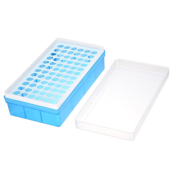 YOKIVE Polypropylene Test Tube Rack Holder, 72-Sockets for 1.5ml, 2ml Lab Test Tube (Blue)