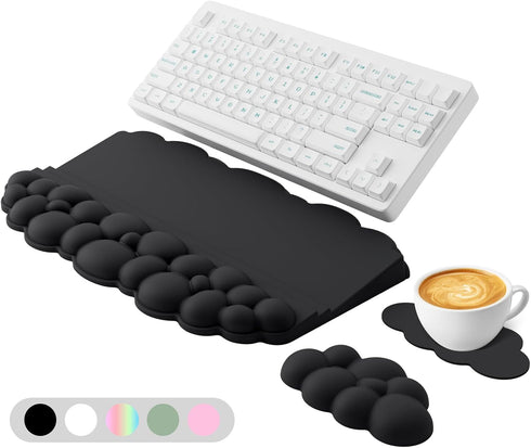 Ergonomic Wrist Rest for Keyboard and Mouse, Soft Memory Foam Cloud Keyboard