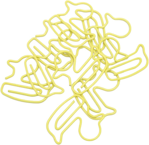 Duck Paper Clips 100pcs, Cute Yellow Duckling Design for Organizing Office School Paper Files
