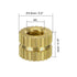 uxcell Knurled Insert Nuts - 50Pcs M3 x 4mm Length x 5mm OD Female Thread Brass Insert Nut for 3D Printer