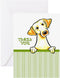 CafePress Yellow Lab Thank You Folded Greeting Cards (10-pack) Matte