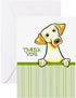 CafePress Yellow Lab Thank You Folded Greeting Cards (10-pack) Matte