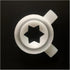 ZeAda 3 1 37mm Ice Cream Maker Accessories in White Modeling Caps Spare Part Star Shaped Lids Soft Ice Cream Machine