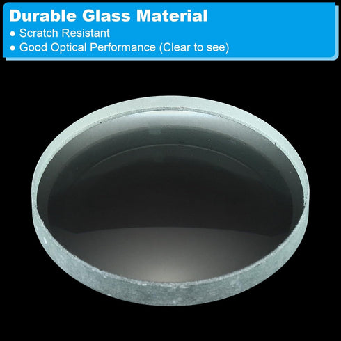 PATIKIL 3 Pack Double Concave Lens, 6" Focal Length, 50mm Diameter, 6mm Height Glass for Physics Experiment, Clear