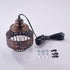 YLONG-ZS Plug in Pendant Lights with 16Ft Hanging Cord and On/Off Dimmer Switch, Farmhouse Industrial Metal Swag