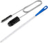 Flexible Extra Long Drain Brush, 61 inch Pipe Cleaner and 17.7 inch Sink Unblocker Brush, Double Ended