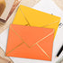 VANRA 150 Pack Colorful Self Seal A7 Invitation Envelopes V Flap with Gold Border for Greeting Cards, Weddings
