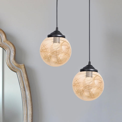 Generic 5.9 Diameter,2.56-2.75 Glass Globe Shade:Clear Globe Shade Fitter Opening Lamp Shade for Wall Sconces