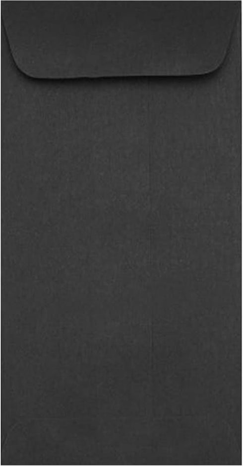 LUXPaper Open End Envelopes, Peel & Press, 6" x 11 1/2", Midnight Black, 80lb Text, 50 Qty