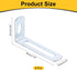 8Pcs 1.97"x0.94"x0.47" (50x24x12mm, uxcell L-Shaped Brackets Corner Brace, Corner Bracket Shelf Bracket Right Angle