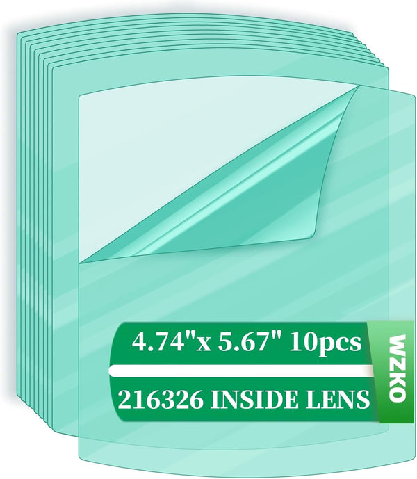 WZKO 10pcs 216326 Front Lens Cover Helmet Outside Clear Lens Cover Replacement Compatible