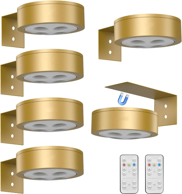 Arixinks 6Pack Picture Light Wireless Wall Painting Light 3 Lighting Art Display, Brightness