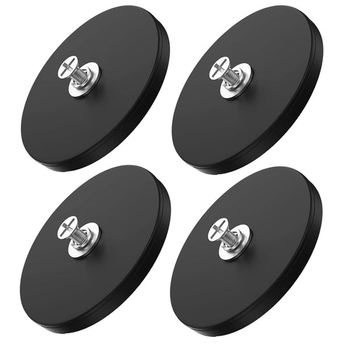 Thaibear 4Pcs Rubber Coated Magnets, 100LBS Rubber Coated Neodymium Magnets with M6