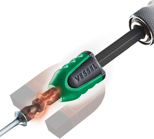 220W-3NMC Vessel Ball Grip Replacement Screwdriver with Screw Mag Catcher Plus, Negative, Posi Drive