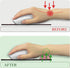 Cat Ergonomic Mouse Pad with Wrist Rest, Pink Cherry Blossom Design, Non-Slip Pain Relief Base, Cute Office Decor