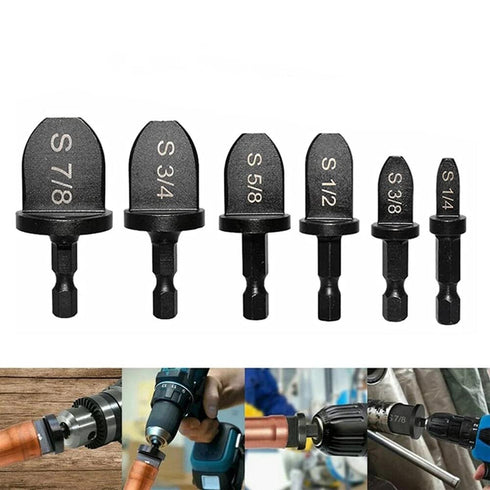 6pcs HVAC Repairing Set Air Conditioner Copper Tube Expander with Manual Pipe Swage Expander Drill Bits