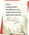 OJsensai Comfort Thank You New Card, Appreciation Card for Coworker Boss Staff